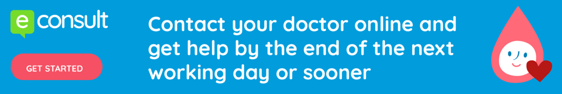Contact your doctor online and get help by the end of the next working day or sooner.